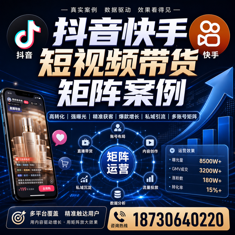 眉山短视频带货团队多平台矩阵自动分发案例